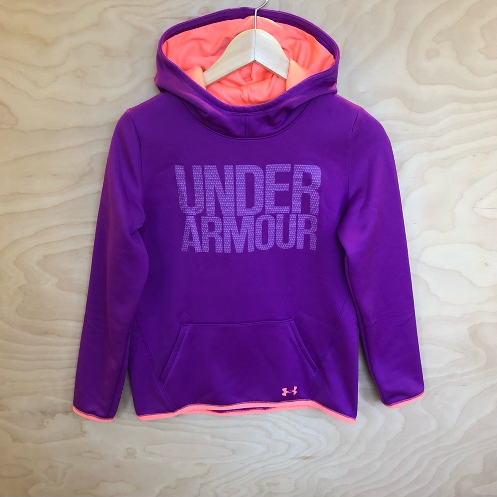 Under Armour Pullover Sweatshirt Hoodie Kids Size L.